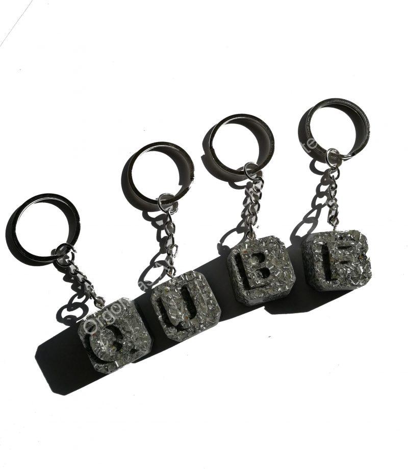 Orgonita Auténtica / Electronite Llavero con Inicial - Imagen 4