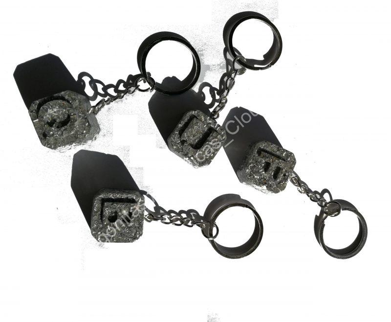 Orgonita Auténtica / Electronite Llavero con Inicial - Imagen 5