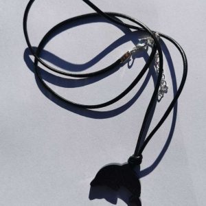 Colgante Delfín Magnetita Orgonita Auténtica