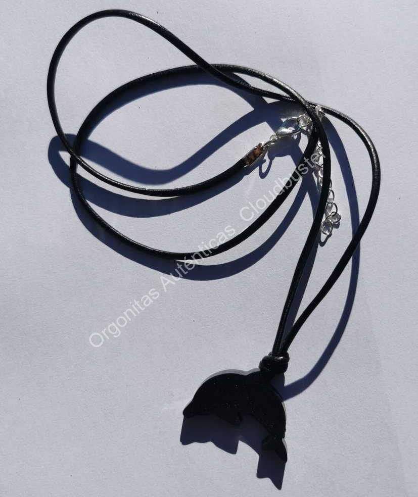 Colgante Delfín Magnetita Orgonita Auténtica - Imagen 2