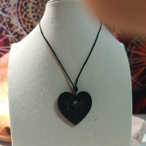 Colgante Corazón Ángel Orgonita Auténtica MAGNETITA