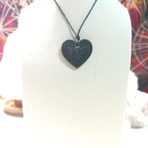 Colgante Corazón Ángel Orgonita Auténtica MAGNETITA