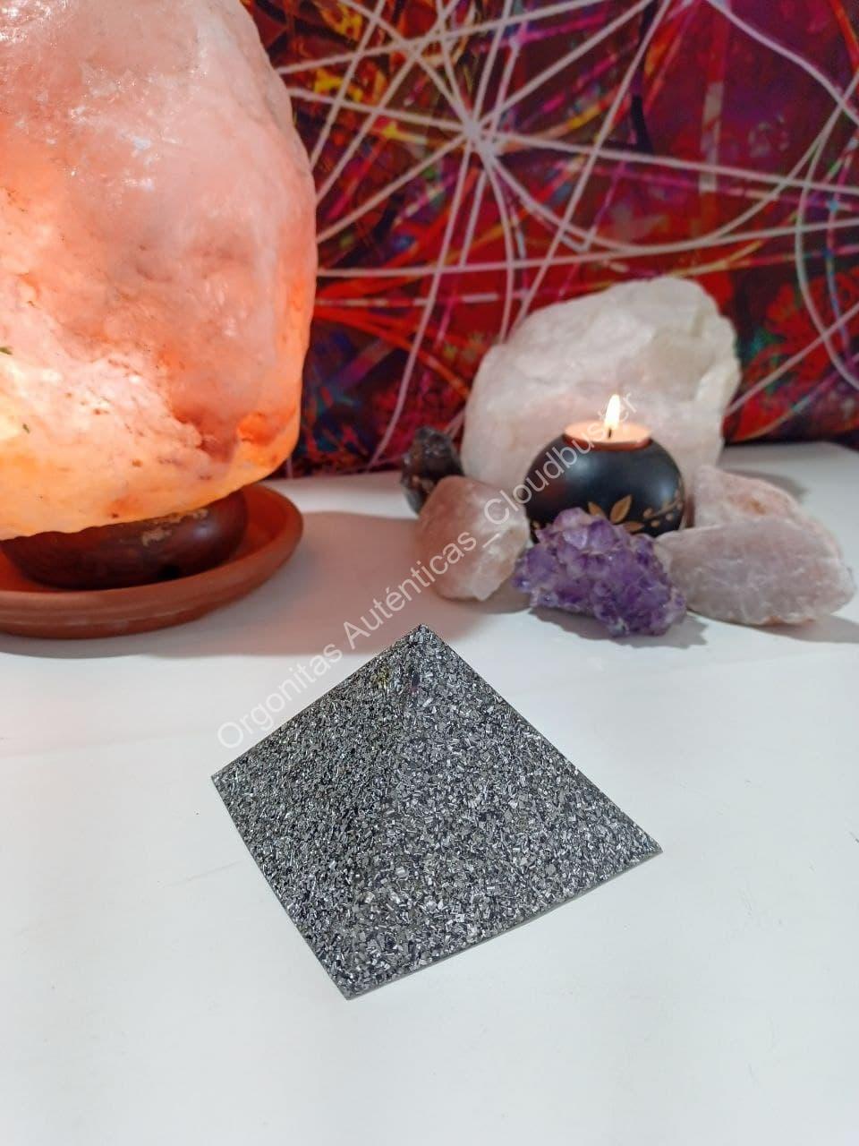Orgonita Auténtica / Electronite Pirámide Grande 4 lados - Imagen 2