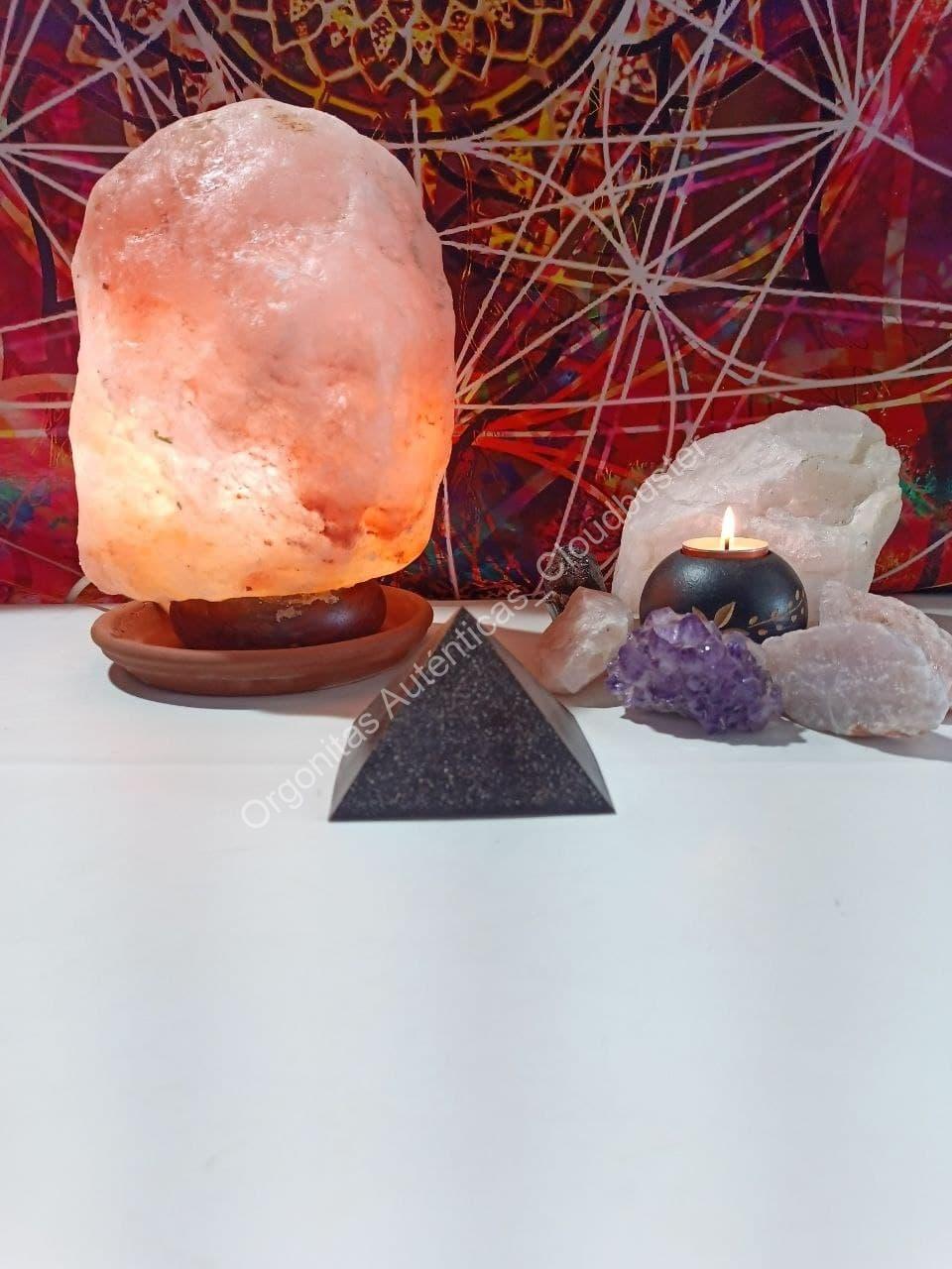 Orgonita Auténtica VIRUTA DE HIERRO Pirámide Grande 4 lados - Imagen 3