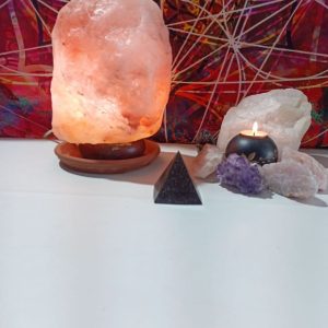 Orgonita Auténtica VIRUTA DE HIERRO Pirámide mediana 4 lados