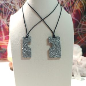 Orgonita Auténtica / Electronite colgante corazón divisible