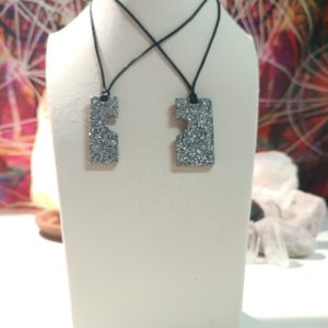 Orgonita Auténtica / Electronite colgante corazón divisible