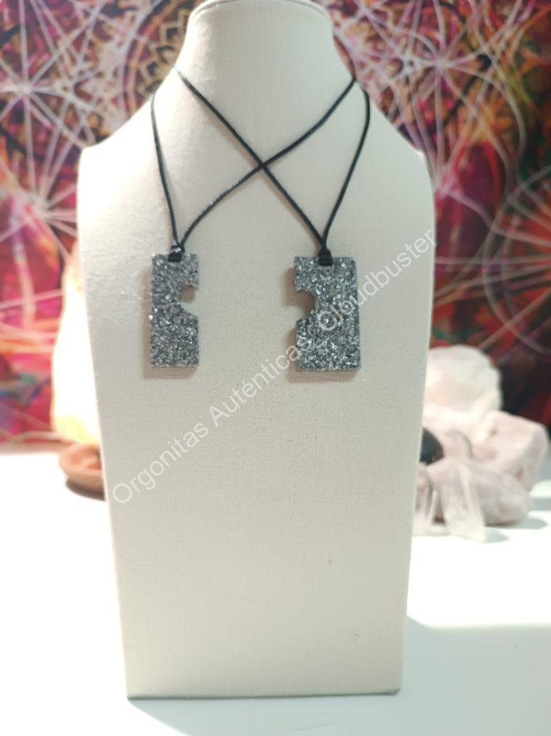 Orgonita Auténtica / Electronite colgante corazón divisible - Imagen 4