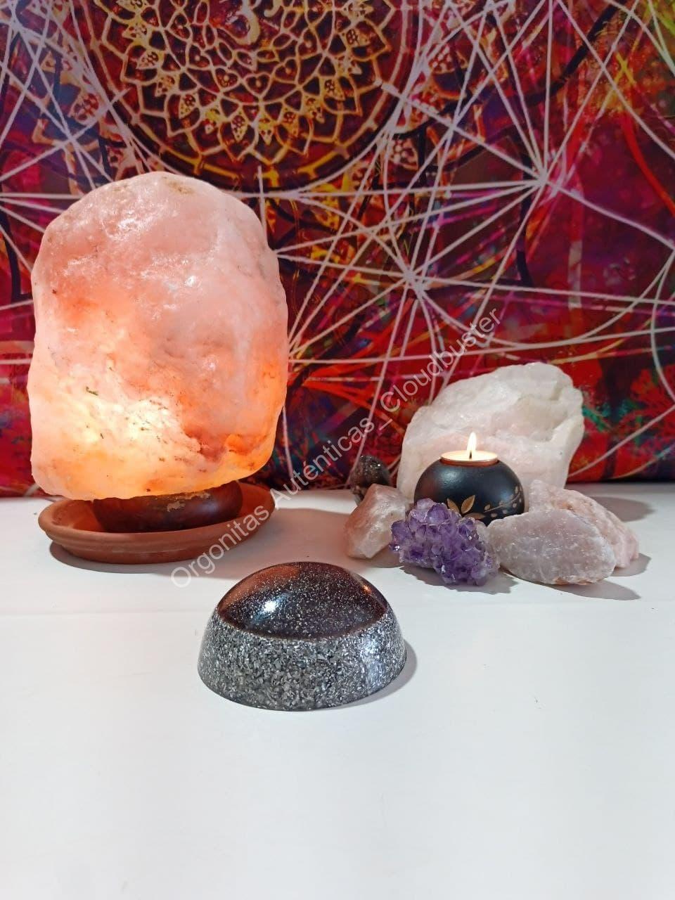 Orgonita Auténtica viruta de hierro y aluminio Semiesfera - Imagen 2