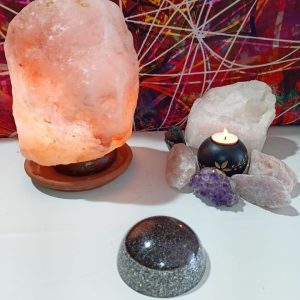 Orgonita Auténtica viruta de hierro y aluminio Semiesfera