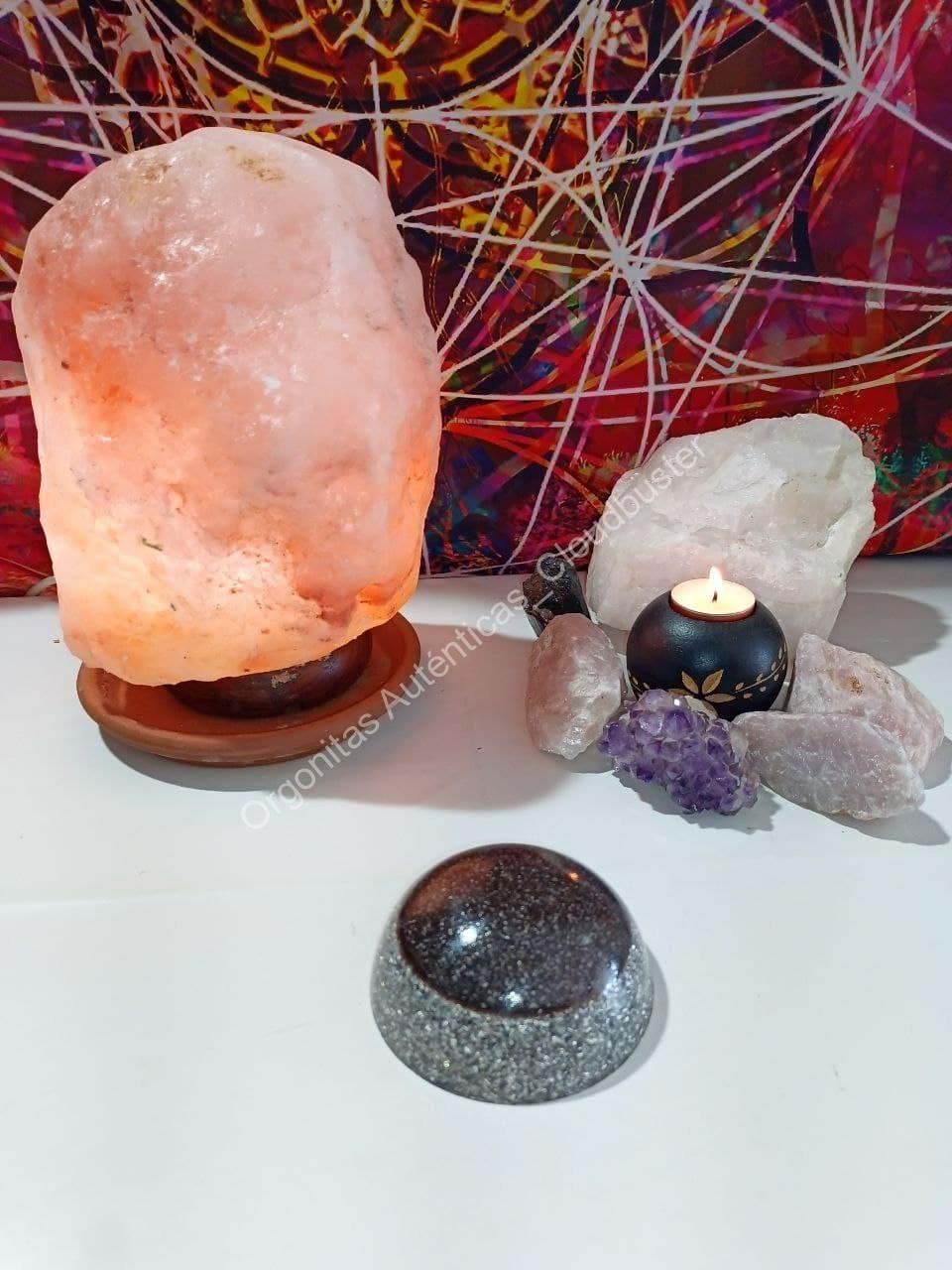 Orgonita Auténtica viruta de hierro y aluminio Semiesfera - Imagen 3