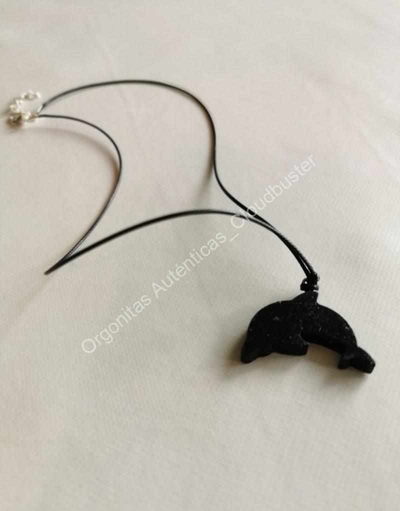 Colgante Delfín Magnetita Orgonita Auténtica