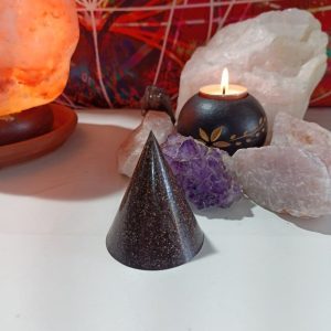 Orgonita Auténtica VIRUTA DE HIERRO Pirámide cono