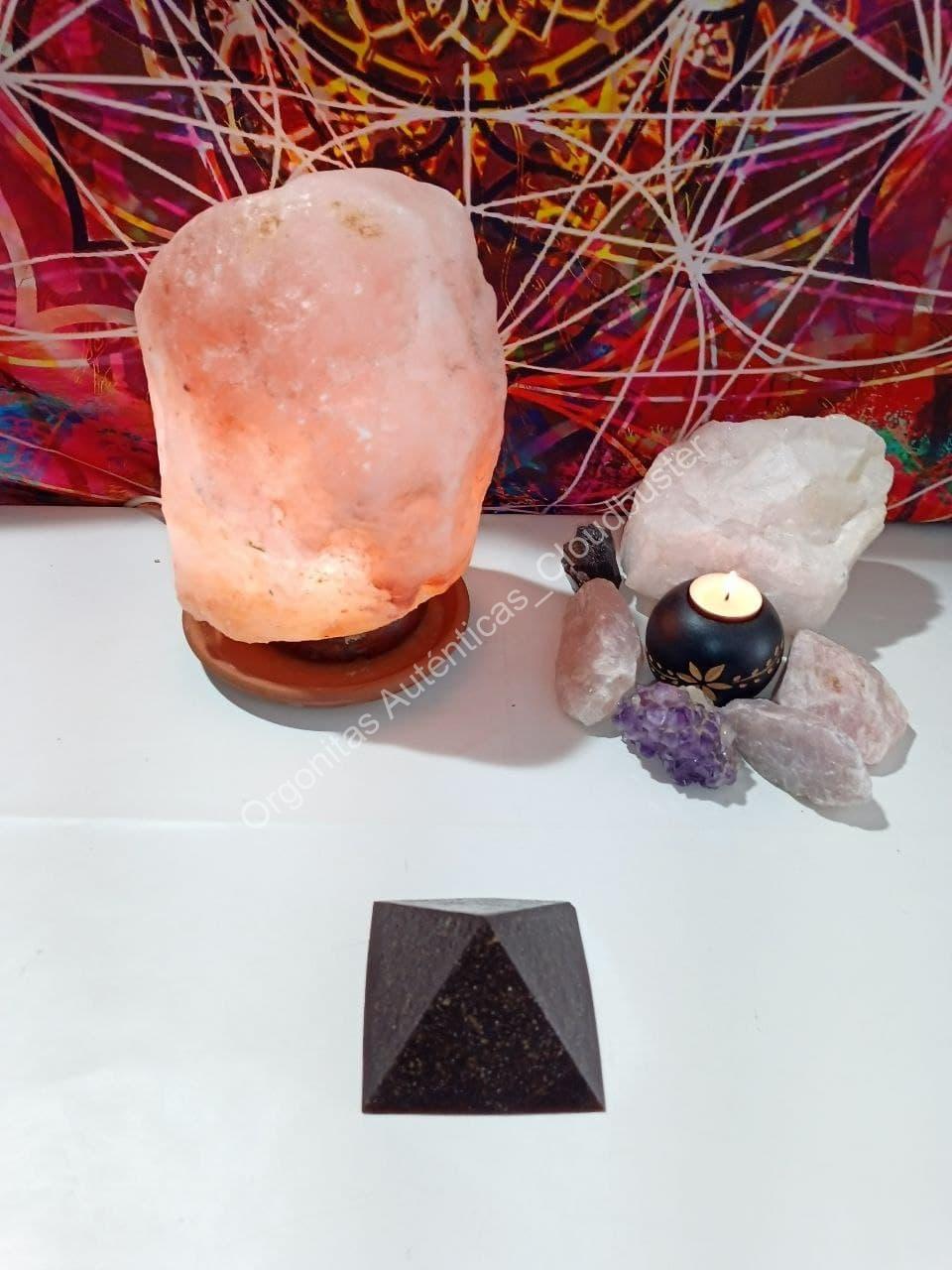 Orgonita Auténtica VIRUTA DE HIERRO Pirámide Grande 4 lados - Imagen 5