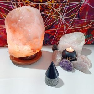 Orgonita Auténtica VIRUTA ALUMINIO con punta de Magnetita Pirámide Cono pequeña