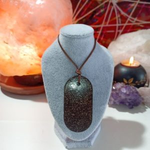 Orgonita Auténtica VIRUTA PEQUEÑA DE HIERRO colgante Chapa Militar