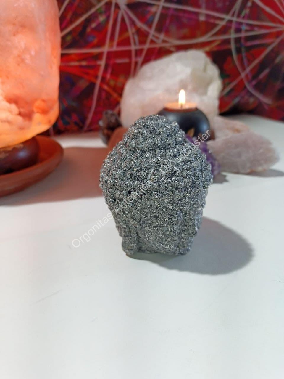 Orgonita Auténtica / Electronite formato cabeza Buda - Imagen 4