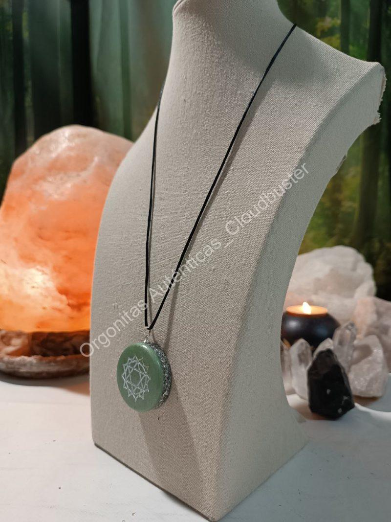 Orgonita Auténtica / Electronite Colgante o llavero Chakra Corazón o Cardíaco - Imagen 3