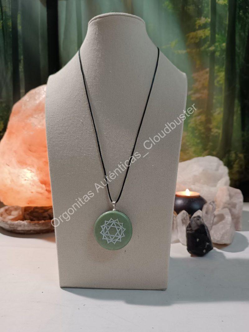 Orgonita Auténtica / Electronite Colgante o llavero Chakra Corazón o Cardíaco - Imagen 4