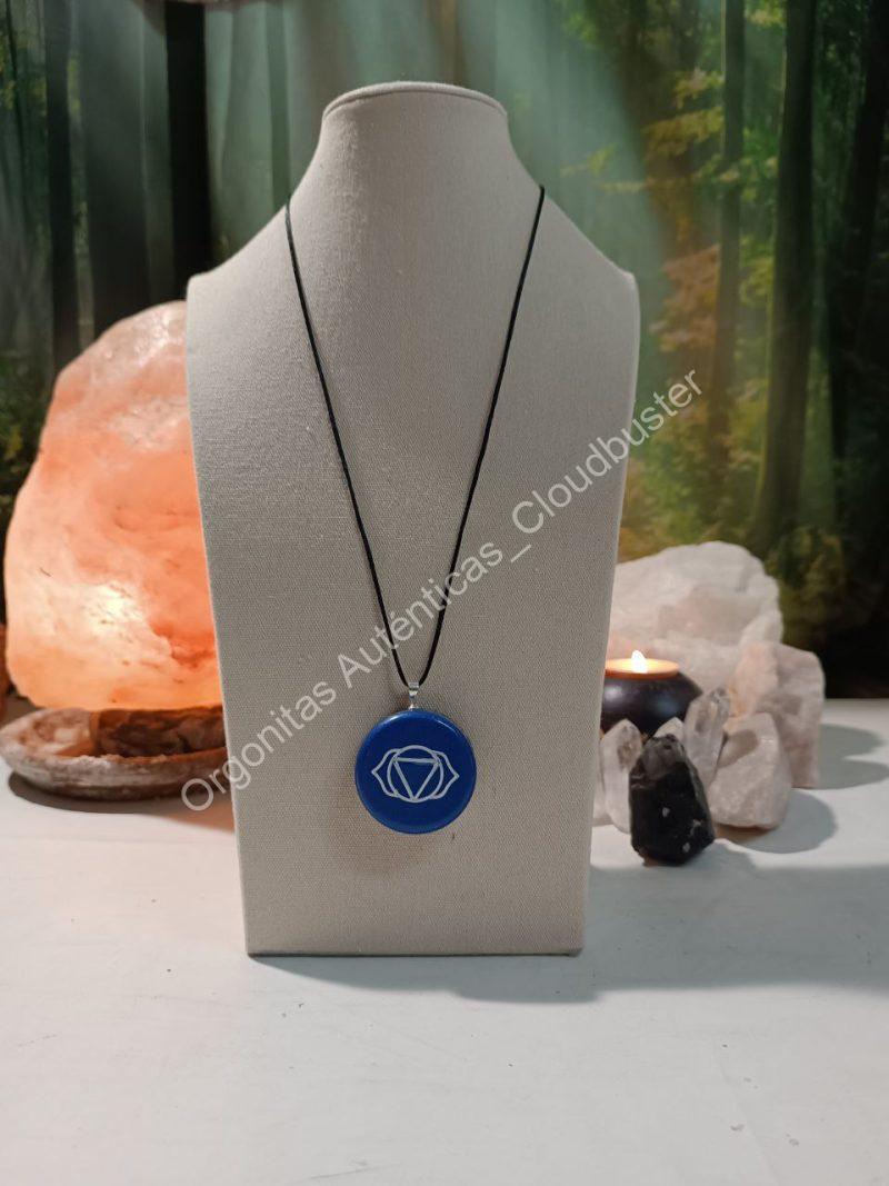 Orgonita Auténtica / Electronite Colgante o llavero Chakra Tercer Ojo formato Semicírculo - Imagen 4