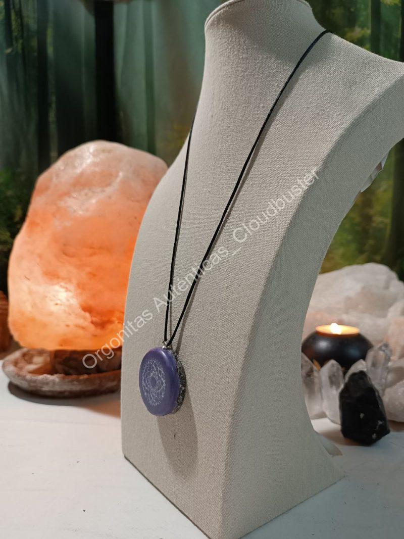 Orgonita Auténtica / Electronite Colgante o llavero Chakra Tercer Ojo formato Semicírculo - Imagen 10