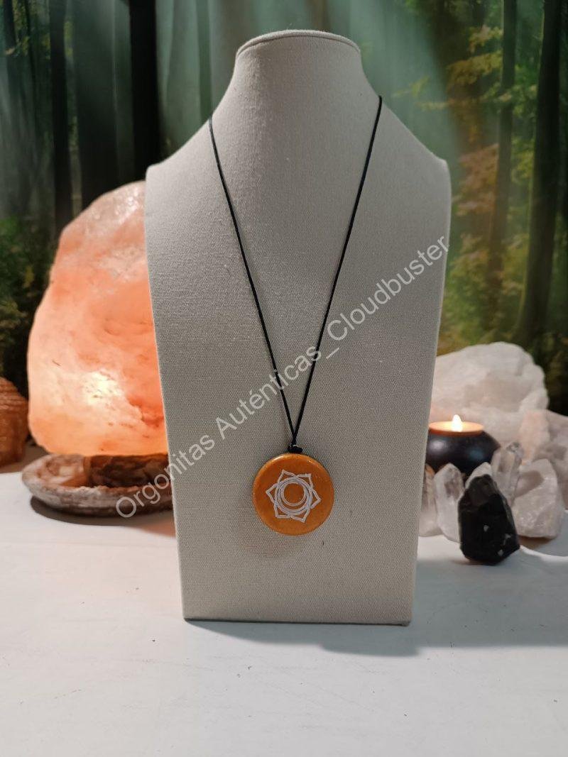 Orgonita Auténtica / Electronite Colgante o llavero Sacro formato Semicírculo - Imagen 4