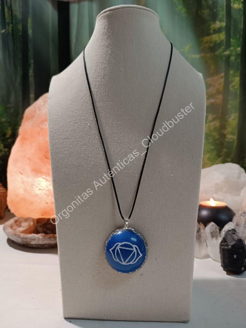 Orgonita Auténtica / Electronite Colgante o llavero Chakra Tercer Ojo formato Semiesfera