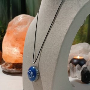 Orgonita Auténtica / Electronite Colgante o llavero Chakra Tercer Ojo formato Semiesfera