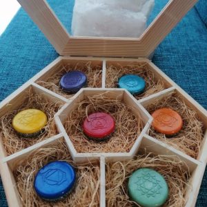 Conjunto Orgonitas Auténticas Reiki formato Semicírculo