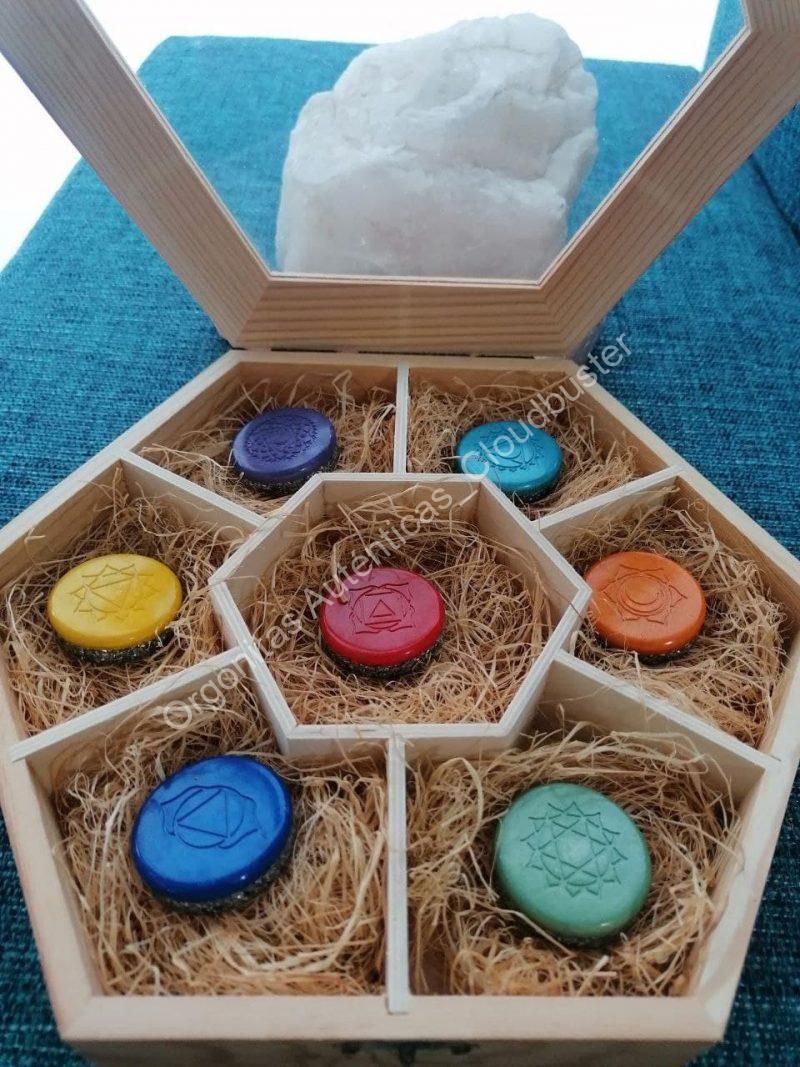 Conjunto Orgonitas Auténticas Reiki formato Semicírculo - Imagen 8