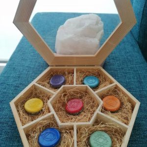 Conjunto Orgonitas Auténticas Reiki formato Semicírculo