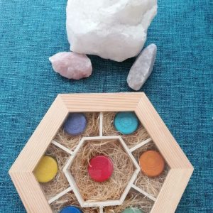 Conjunto Orgonitas Auténticas Reiki formato Semicírculo