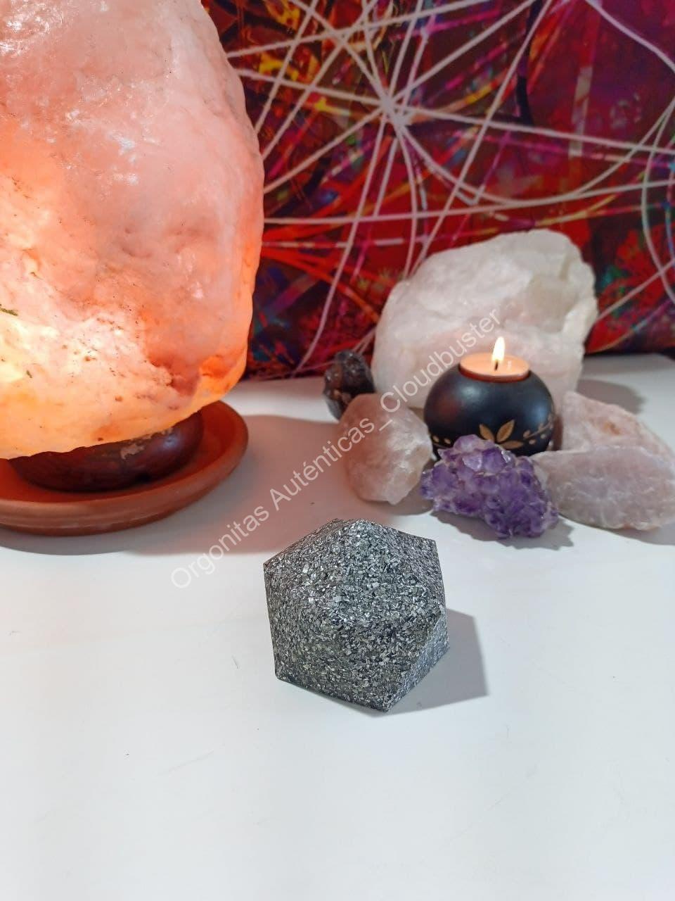 Orgonita Auténtica / Electronite Pirámide Facetada - Imagen 3