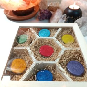 Conjunto Orgonitas Auténticas Reiki formato Semicírculo