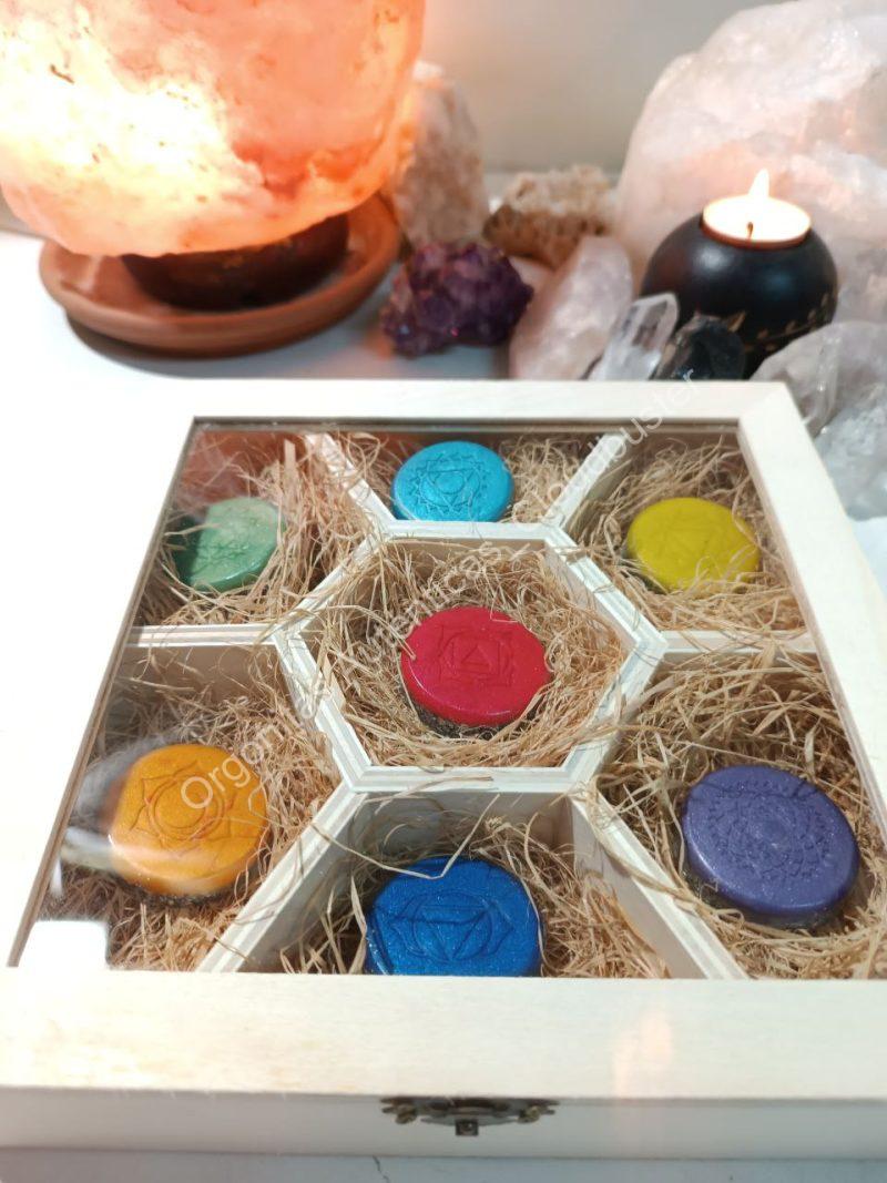 Conjunto Orgonitas Auténticas Reiki formato Semicírculo - Imagen 4