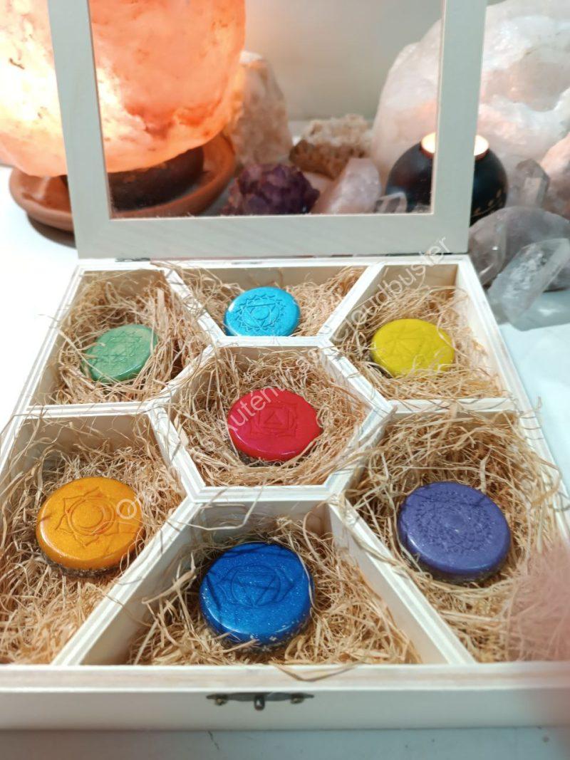 Conjunto Orgonitas Auténticas Reiki formato Semicírculo