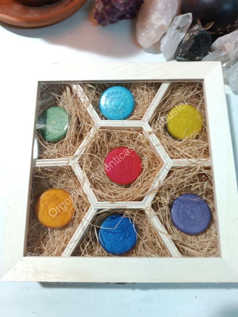 Conjunto Orgonitas Auténticas Reiki formato Semicírculo - Imagen 2