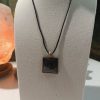 Colgante de Shungita y cordón de seda - Imagen 6
