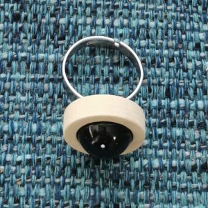 Anillo de Shungita y madera 2 colores