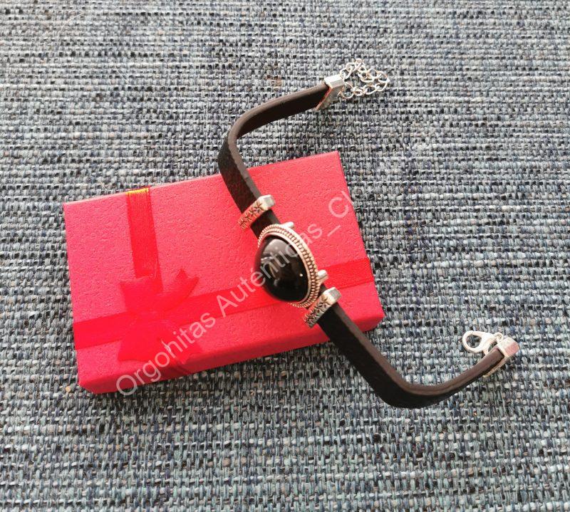 Pulsera de Shungita formato Redonda color Negra. - Imagen 3