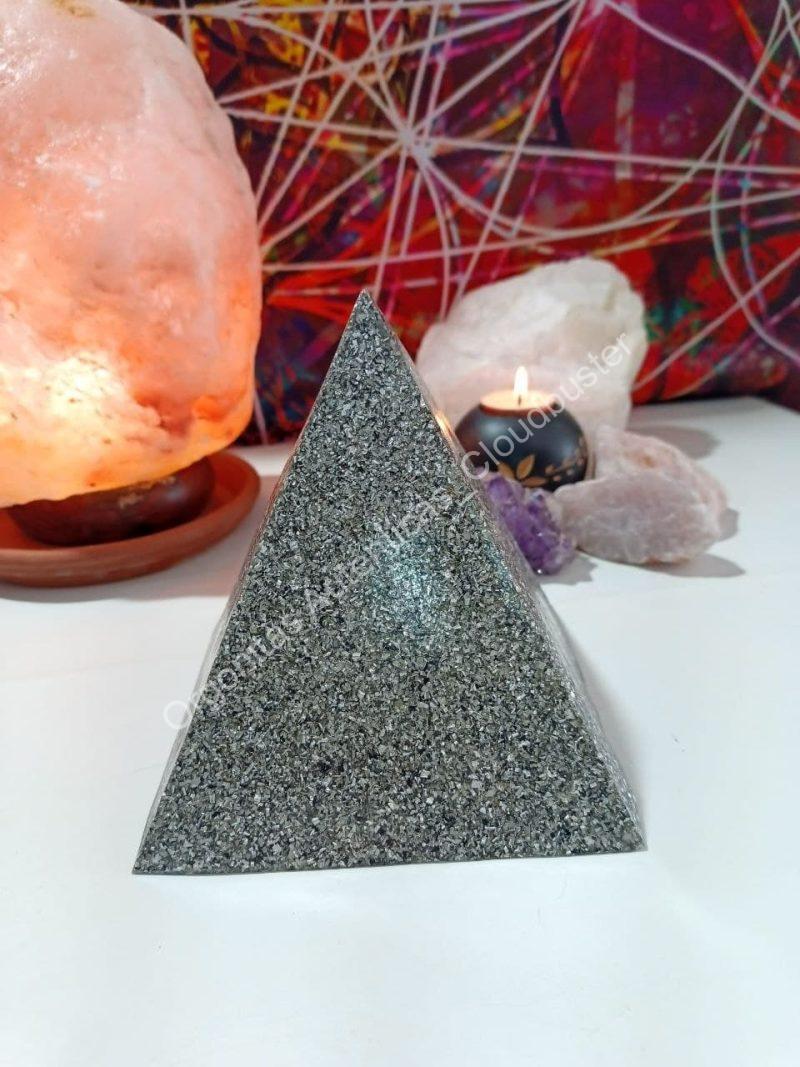 Orgonita Auténtica / Electronite Formato Pirámide Maxi Grande 4 lados