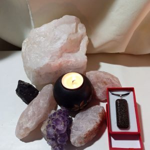 Orgonita Auténtica VIRUTA PEQUEÑA DE HIERRO colgante Rectángulo Grande