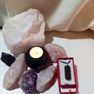 Orgonita Auténtica VIRUTA PEQUEÑA DE HIERRO colgante Rectángulo Pequeño