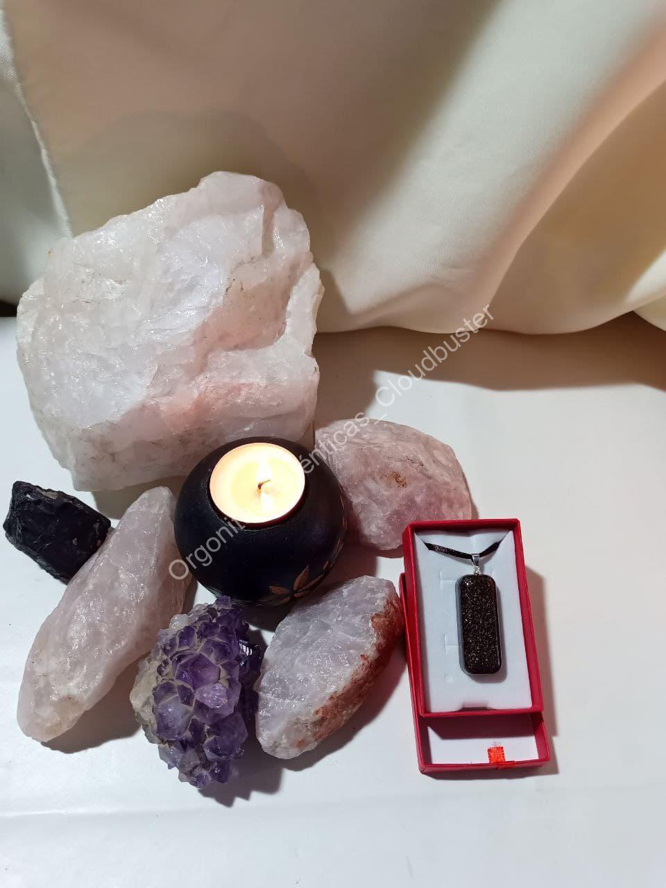 Orgonita Auténtica VIRUTA PEQUEÑA DE HIERRO colgante Rectángulo Pequeño - Imagen 4