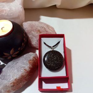 Orgonita Auténtica VIRUTA PEQUEÑA DE HIERRO colgante Círculo