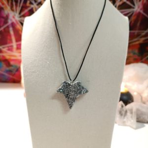 Orgonita Auténtica / Electronite Colgante Hoja en Punta