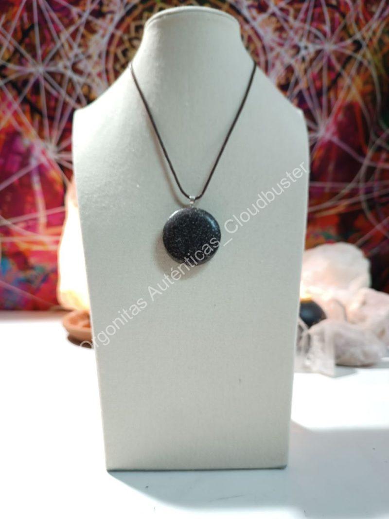 Orgonita Auténtica VIRUTA PEQUEÑA DE HIERRO colgante Círculo - Imagen 2