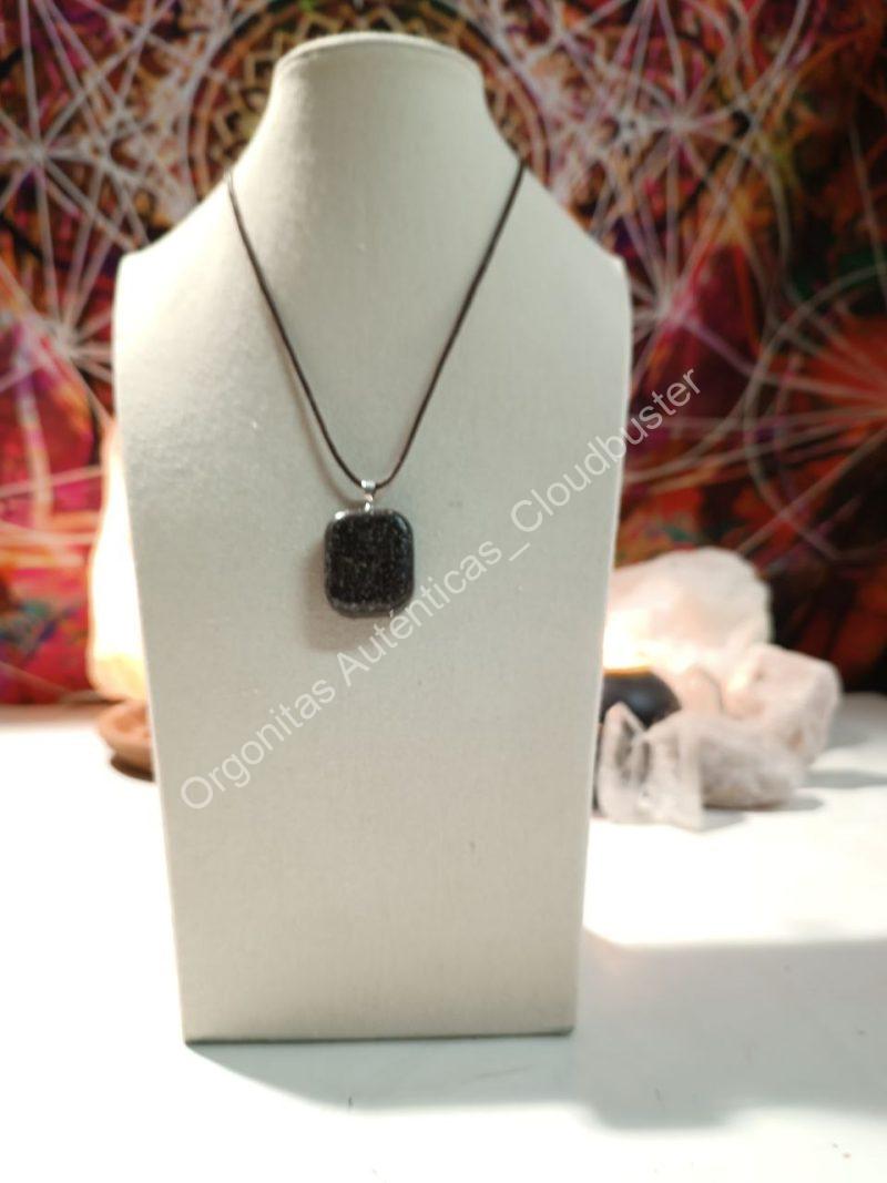 Orgonita Auténtica VIRUTA PEQUEÑA DE HIERRO colgante Cuadrado - Imagen 2