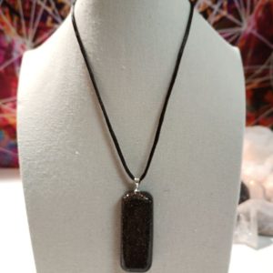 Orgonita Auténtica VIRUTA PEQUEÑA DE HIERRO colgante Rectángulo Grande