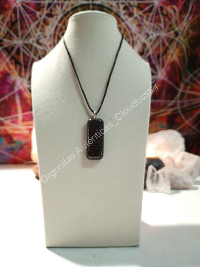 Orgonita Auténtica VIRUTA PEQUEÑA DE HIERRO colgante Rectángulo Grande - Imagen 2